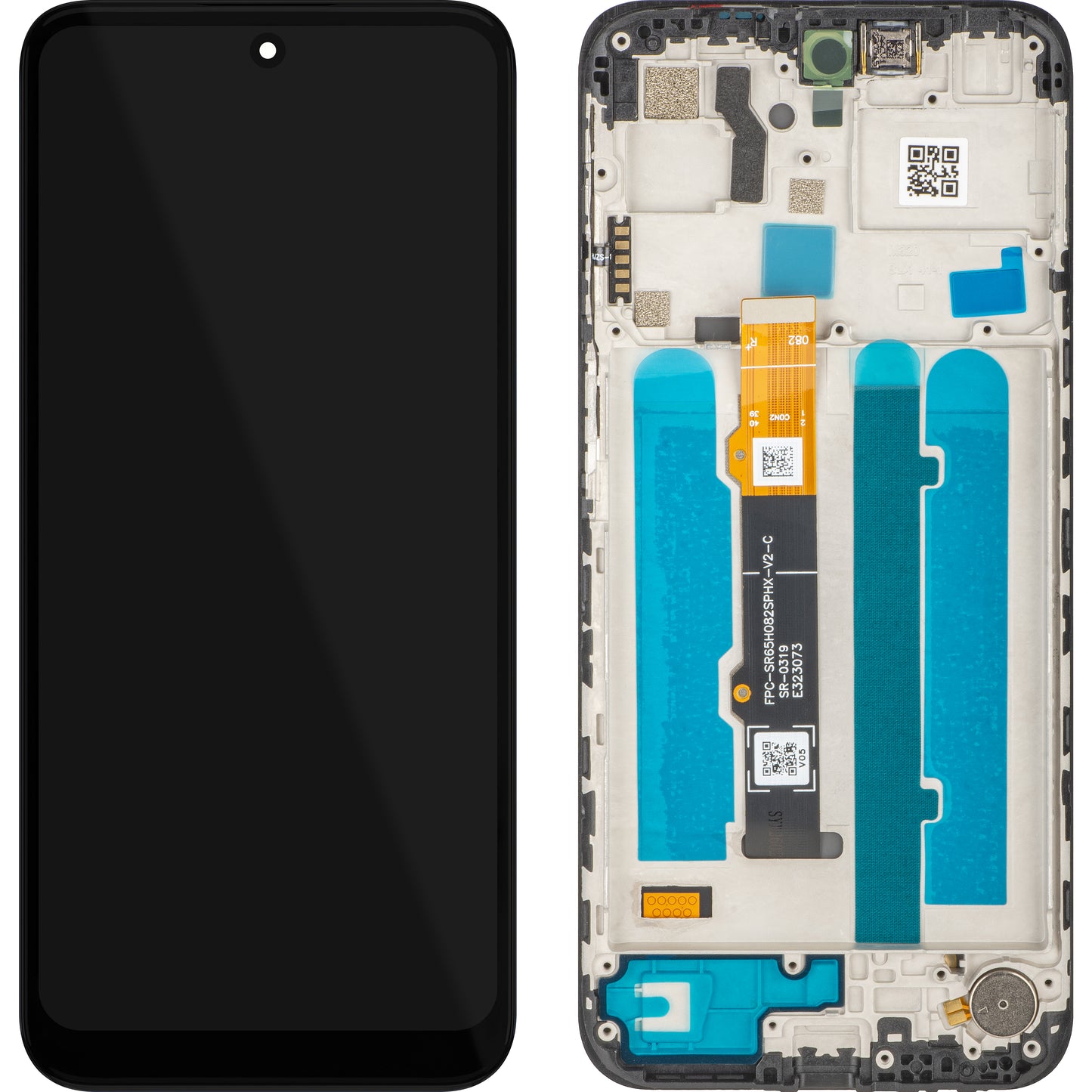 MP Touchscreen Display compatible with Motorola Moto G41, with Frame, Black