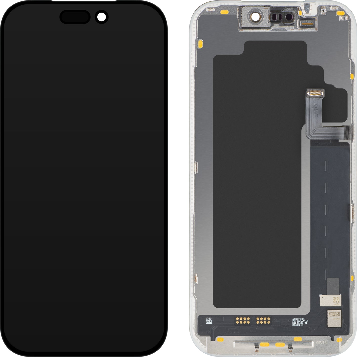 MP Touchscreen Display compatible with Apple iPhone 17 Pro, with Frame, OLED FHD 120Hz Diagnostic Soft Version, Black