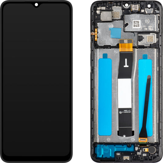 Οθόνη με Touchscreen MP συμβατή με Xiaomi Redmi 12C, με πλαίσιο, μαύρο, ανταλλαγή