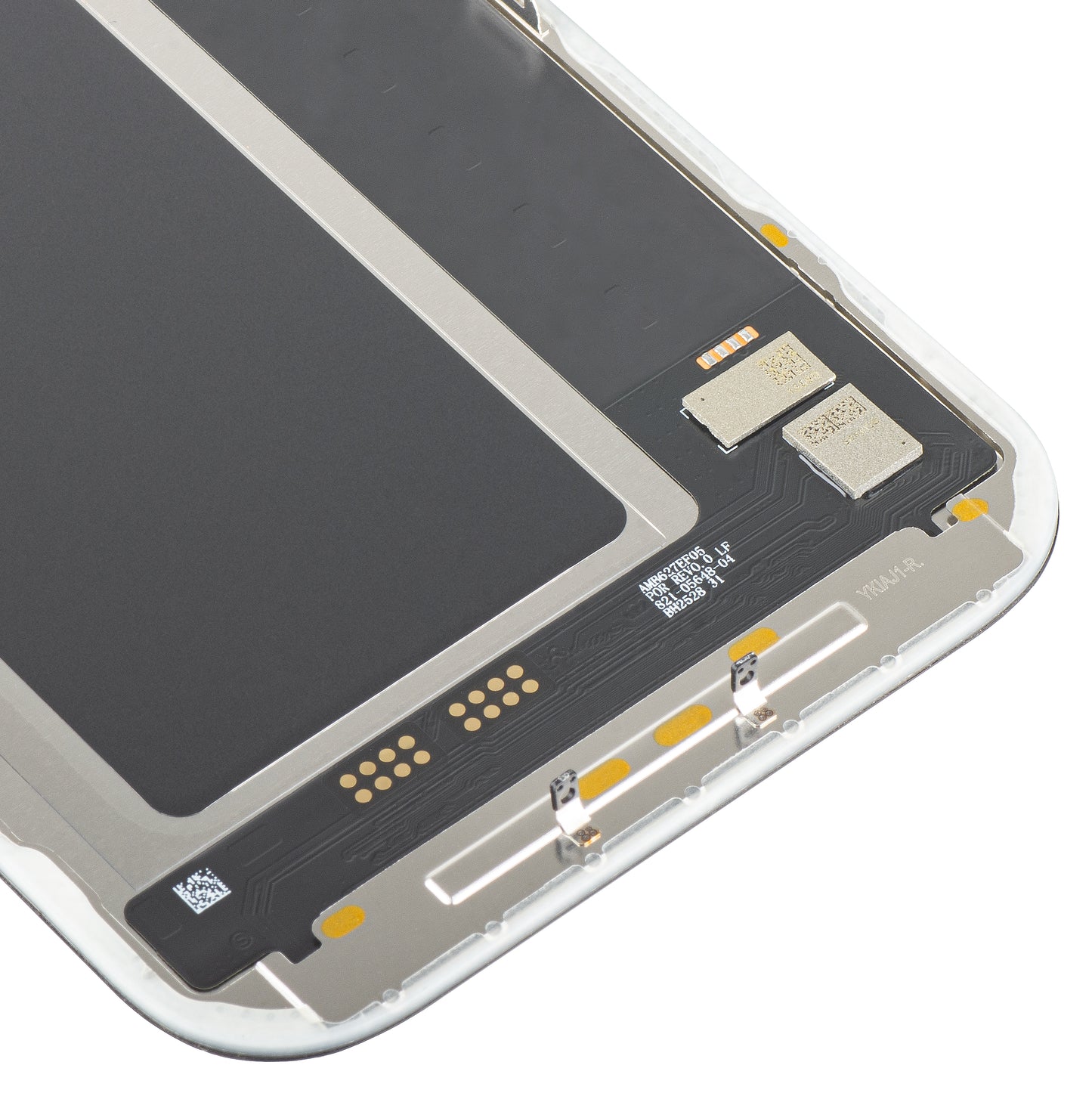 MP Touchscreen Display compatible with Apple iPhone 17 Pro, with Frame, Soft OLED FHD 120Hz IC Movable Version, Black