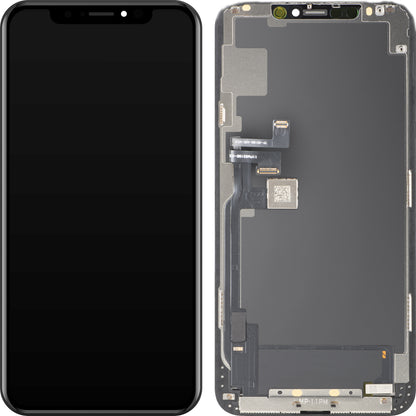 Οθόνη με Touchscreen MP συμβατή με Apple iPhone 11 Pro Max, με Πλαίσιο, Έκδοση OLED FHD IC Movable, Μαύρο, Επανασφραγισμένη