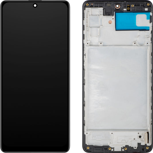 Οθόνη με Αφής MP συμβατή με Samsung Galaxy M51 M515, με Πλαίσιο, Έκδοση OLED, Μαύρη