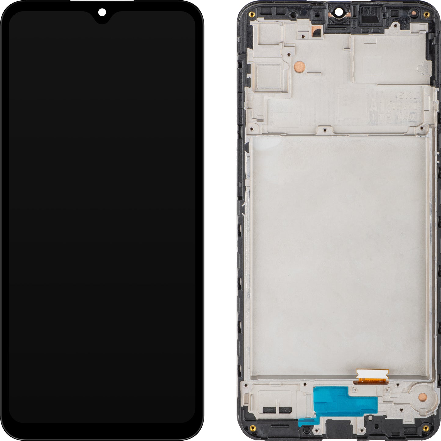 MP Touchscreen Display compatible with Samsung Galaxy A16 4G A165, with Frame, Black