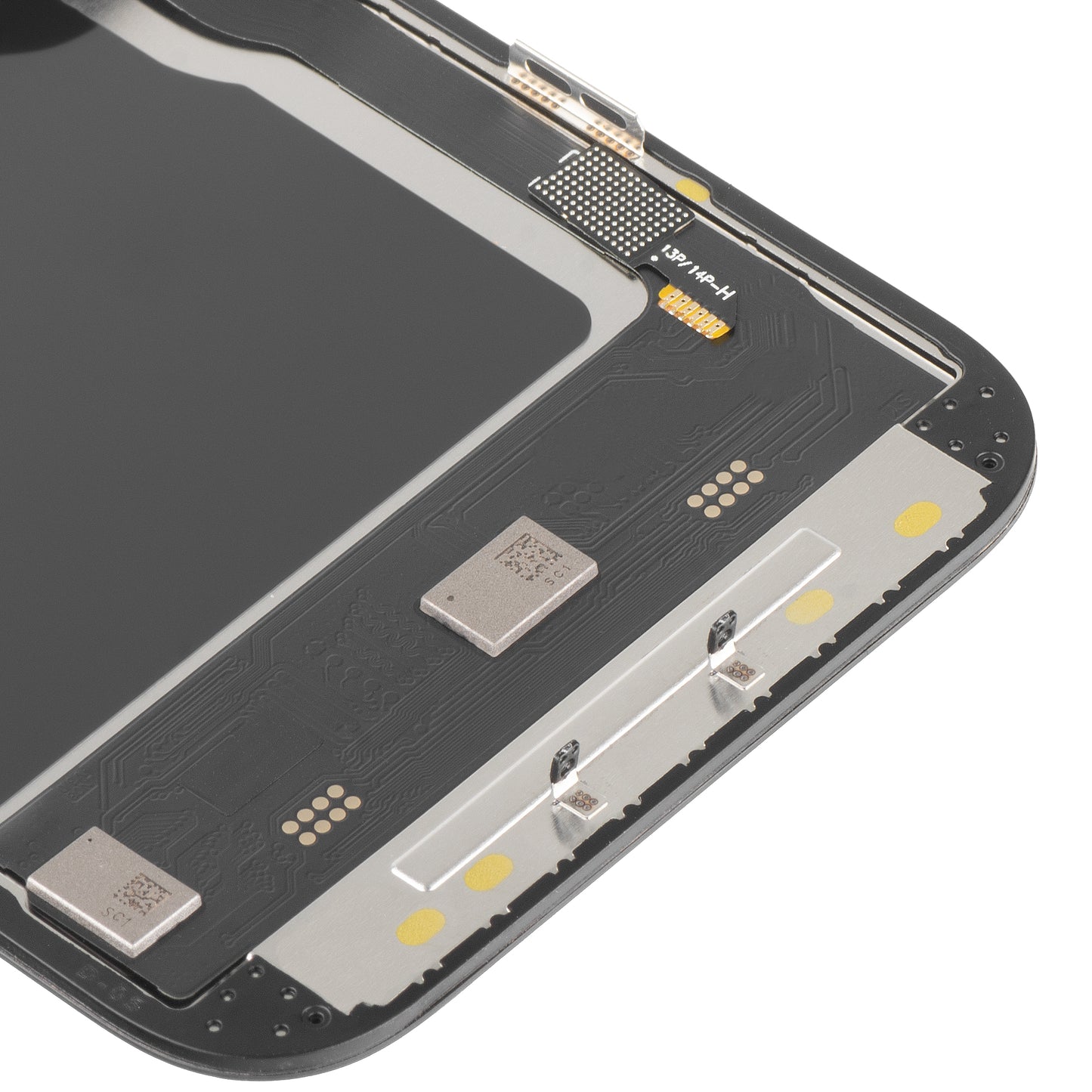 Οθόνη αφής MP συμβατή με Apple iPhone 14 Pro, με Πλαίσιο, Έκδοση Soft OLED IC Movable 120Hz FHD, Μαύρη