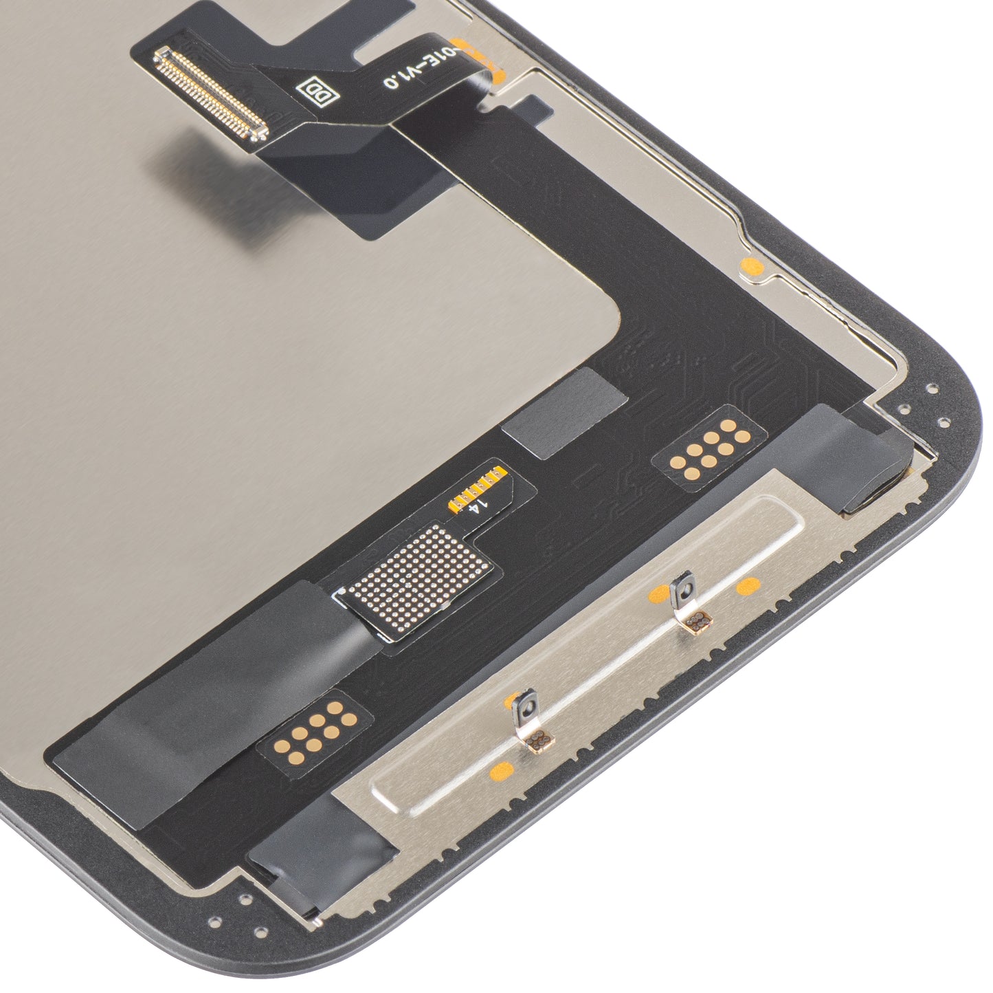 Οθόνη αφής MP συμβατή με Apple iPhone 16e, με Πλαίσιο, Έκδοση Soft OLED FHD 120Hz IC Movable, Μαύρη