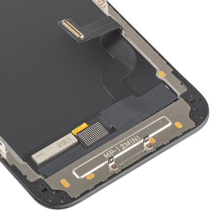 Οθόνη με Touchscreen MP συμβατή με Apple iPhone 12 mini, με πλαίσιο, έκδοση OLED FHD IC Movable, μαύρο