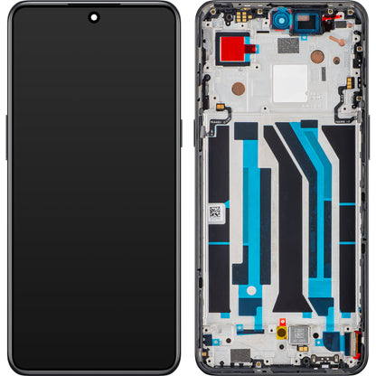 Οθόνη με Αφή OnePlus 10T / Ace Pro, με Πλαίσιο, Μαύρο (Moonstone Black), Service Pack 4130326