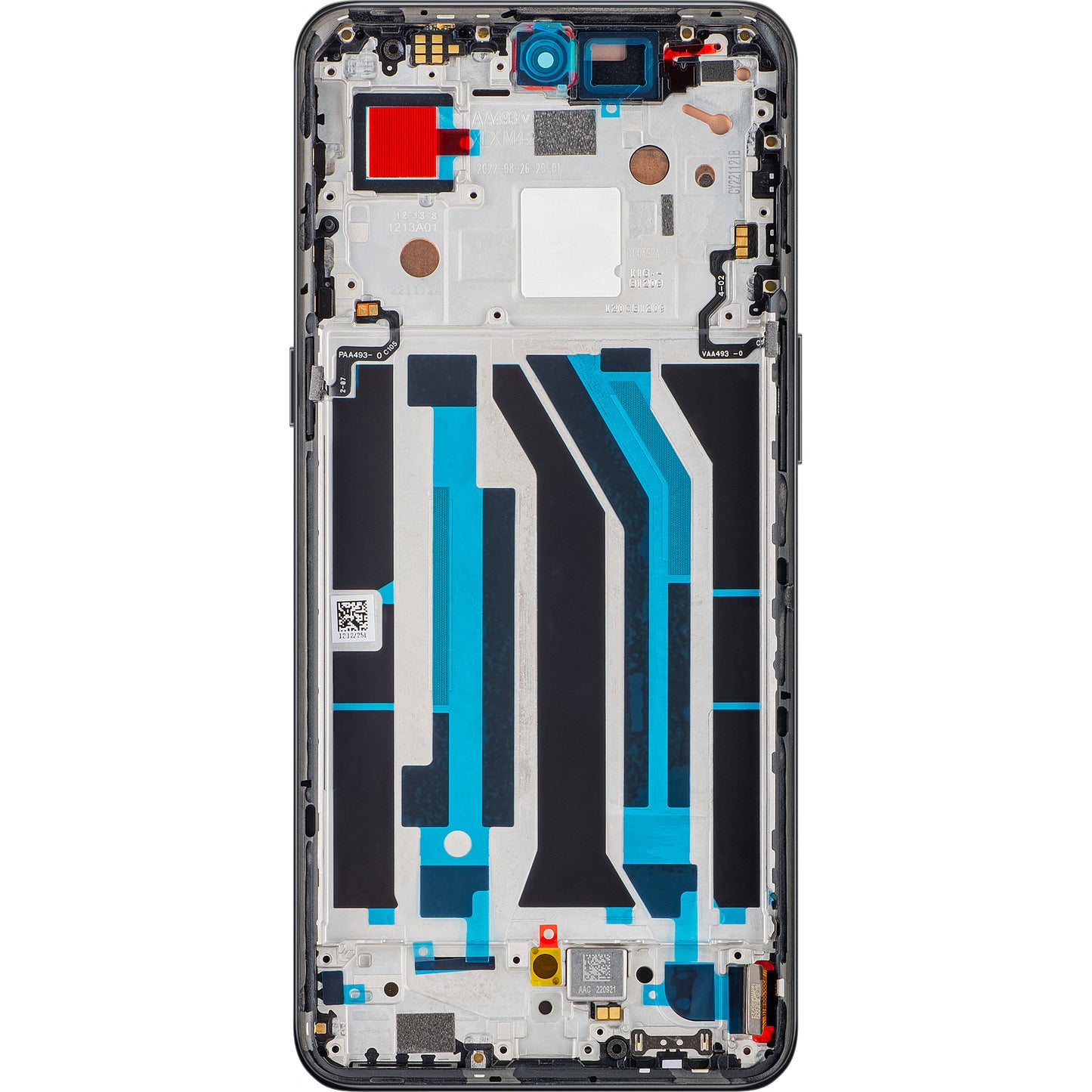 Οθόνη με Αφή OnePlus 10T / Ace Pro, με Πλαίσιο, Μαύρο (Moonstone Black), Service Pack 4130326