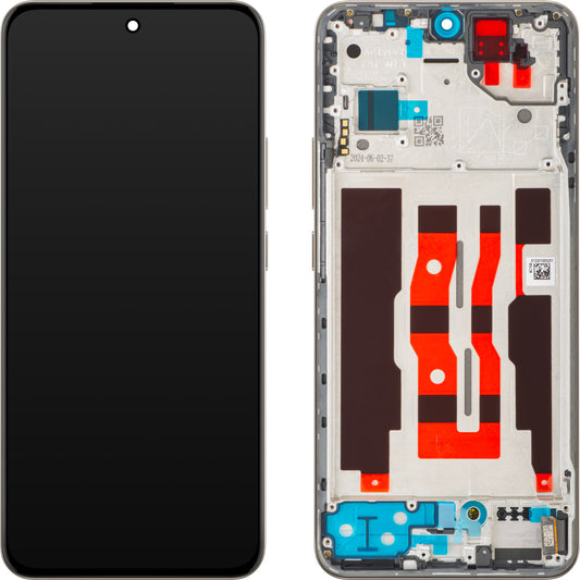 Oppo Reno12 Display with Touchscreen, with Frame, Pink (Sunset Pink), Service Pack 621029000230