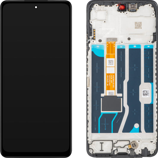 Oppo A5 4G Display with Touchscreen, with Frame, Black, Service Pack 621029000585
