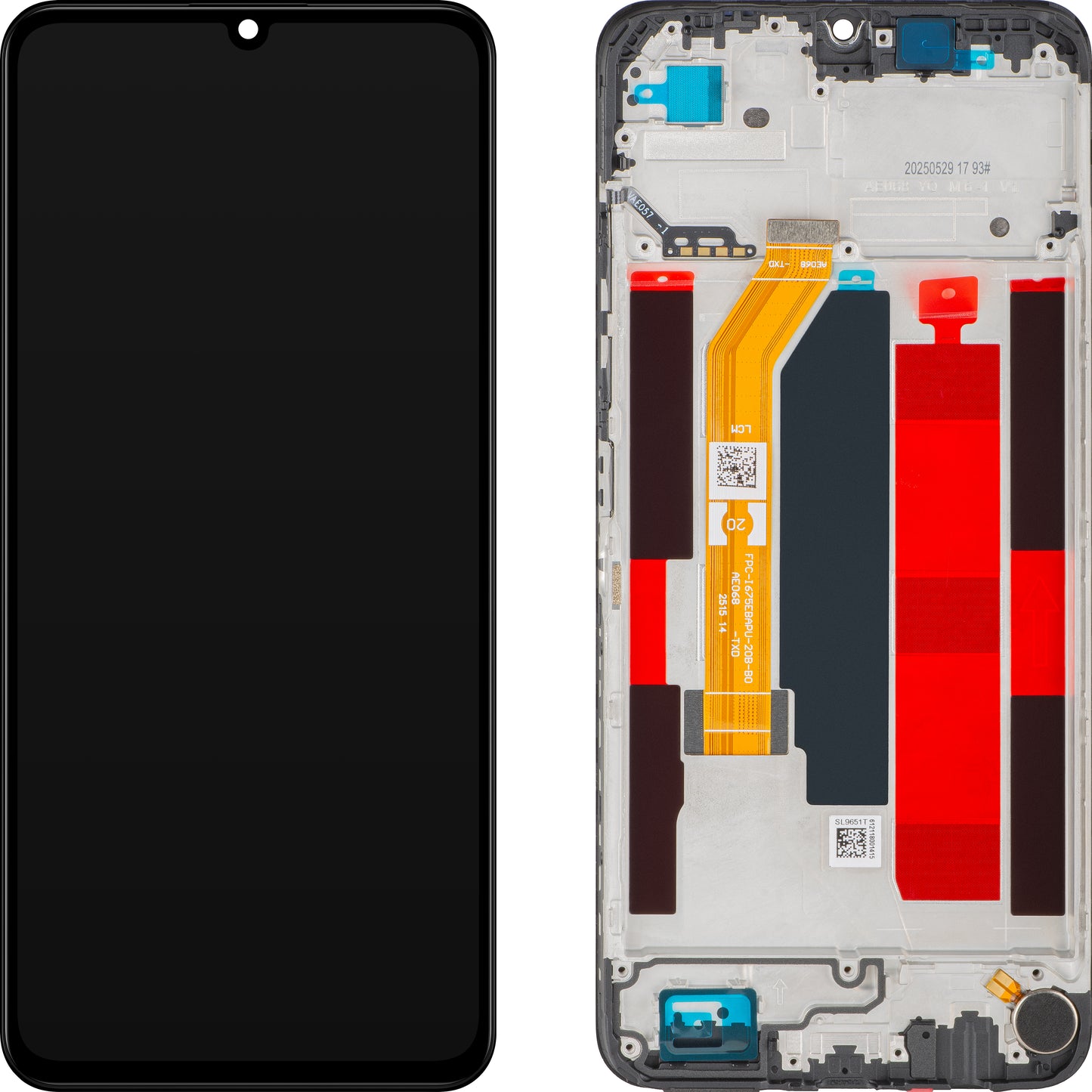 Οθόνη με Αφή Realme Note 70T, με Πλαίσιο, Μαύρο (Obsidian Black), Service Pack 621029000609