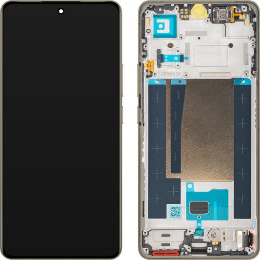 Οθόνη με οθόνη αφής Realme 16 Pro+, με Πλαίσιο, Χρυσό, Service Pack 621029000806