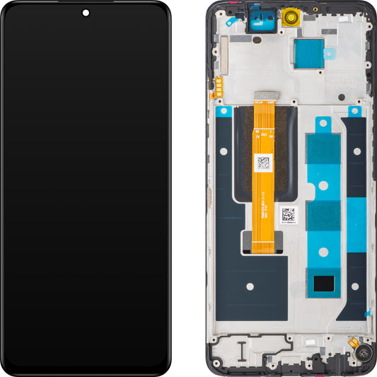 Realme 12 Touchscreen Display, with Frame, Black, Swap 621029000184