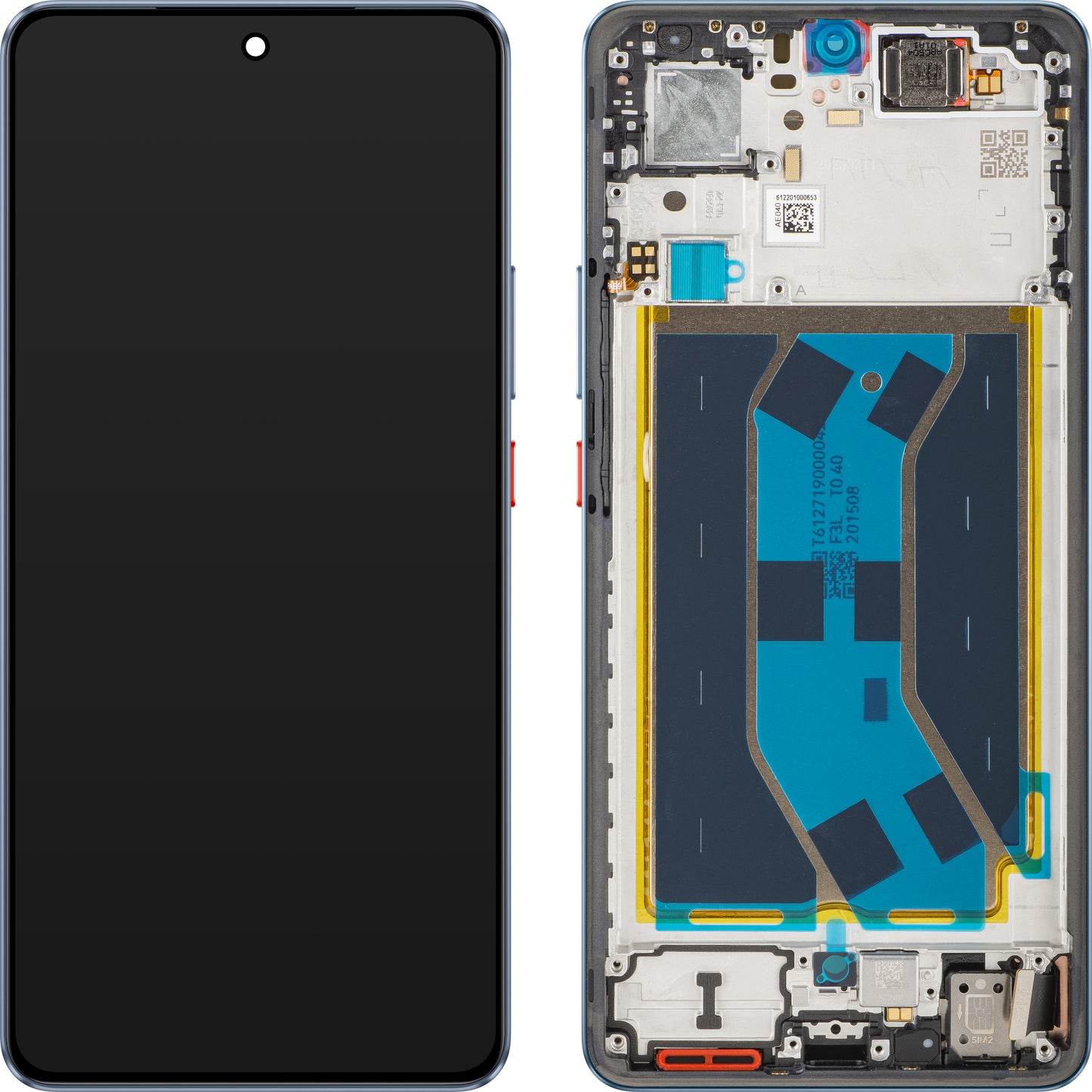 Οθόνη με οθόνη αφής Realme GT 7, με πλαίσιο, μπλε (IceSense Blue), ανταλλαγή 621029000570