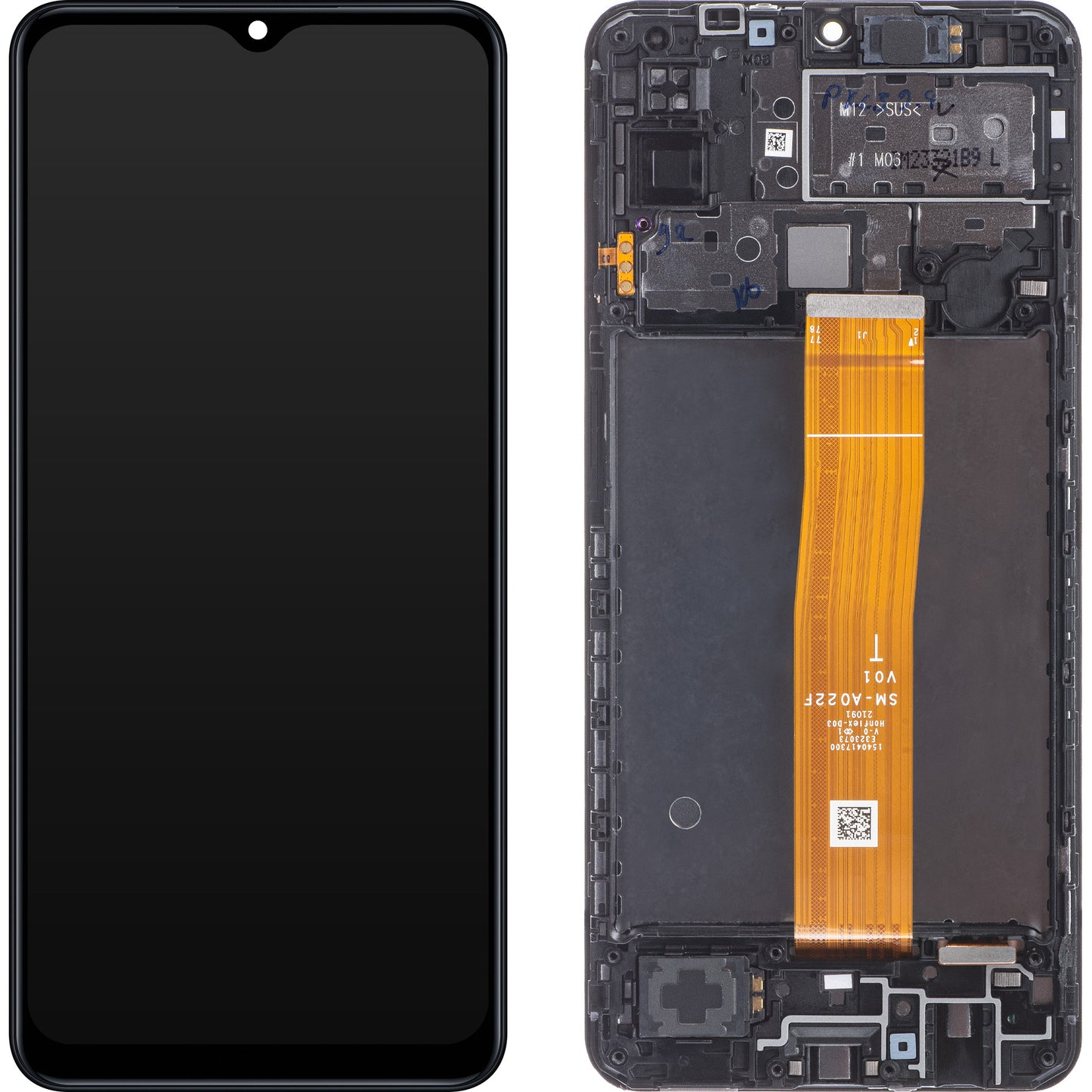 Οθόνη με οθόνη αφής Samsung Galaxy M12 M127, με πλαίσιο, μαύρο, ανταλλακτικό GH82-25042A