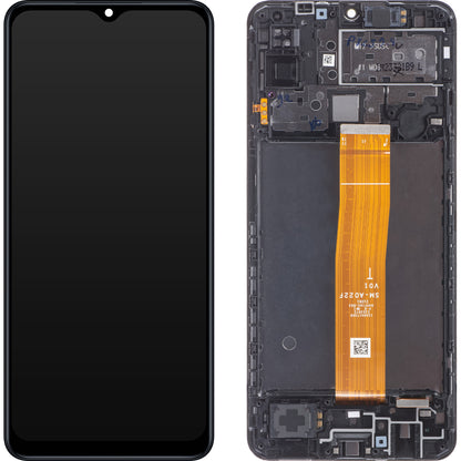 Οθόνη με οθόνη αφής Samsung Galaxy M12 M127, με πλαίσιο, μαύρο, ανταλλακτικό GH82-25042A