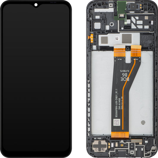 Οθόνη με Αφή Samsung Galaxy A14 5G A146, με Πλαίσιο, Έκδοση Μη-Ευρωπαϊκή, Μαύρη, Service Pack GH82-30658A