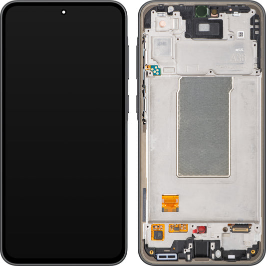 Οθόνη με Αφή Samsung Galaxy A36 A366, με Πλαίσιο, Μαύρη, Service Pack GH82-36841A