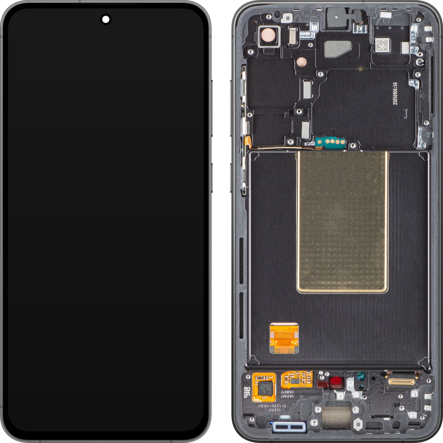 Οθόνη αφής Samsung Galaxy S24 FE S721 Samsung Galaxy S24 FE S721, με πλαίσιο, μαύρο (γραφίτης), πακέτο σέρβις GH82-35848A 