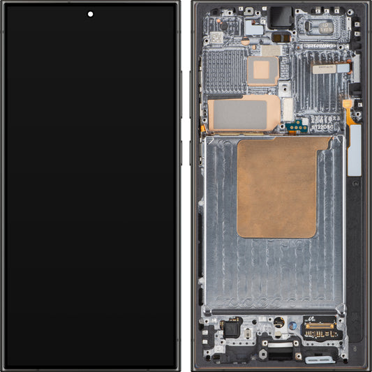 Οθόνη αφής Samsung Galaxy Galaxy S24 Ultra S928 με πλαίσιο, μαύρο τιτάνιο, πακέτο σέρβις GH82-33396B 
