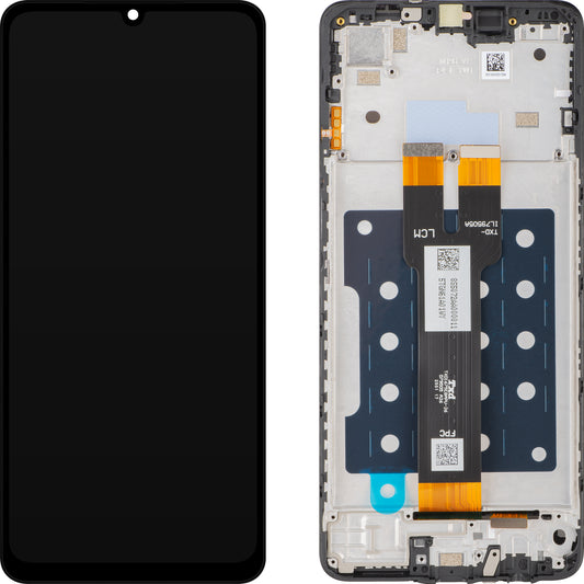 Οθόνη με οθόνη αφής Samsung Galaxy A07, με πλαίσιο, μαύρο, Service Pack GH81-28713A