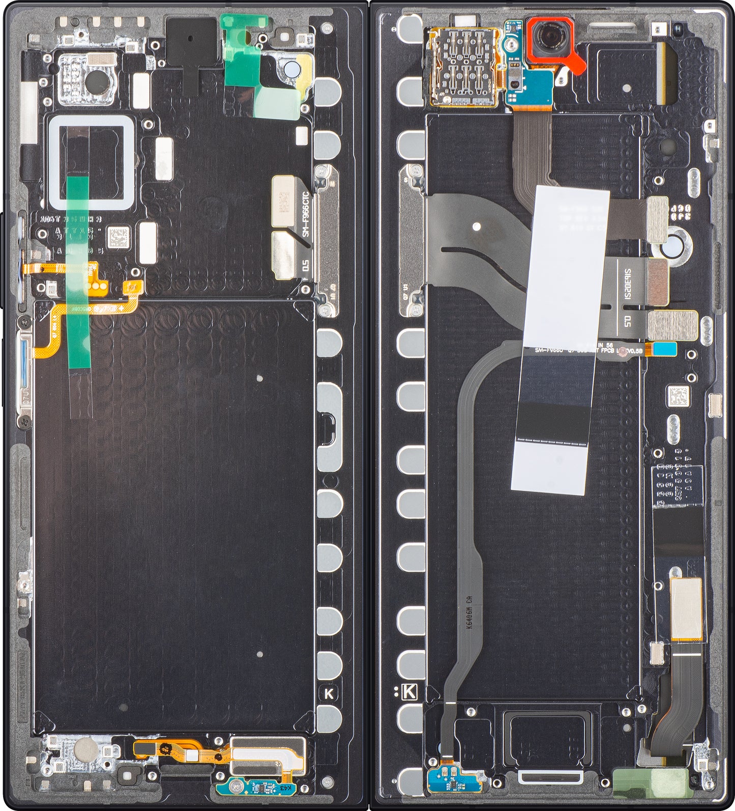 Οθόνη με οθόνη αφής Samsung Galaxy Z Fold7 F966, με πλαίσιο, υποεσωτερικό, μαύρο (Jet Black), Service Pack GH82-37548C