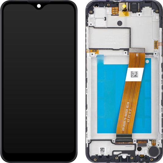 Οθόνη με Αφή Samsung Galaxy A01 A015, με Πλαίσιο, Ευρωπαϊκή Έκδοση, Μαύρη, Service Pack GH81-18209A