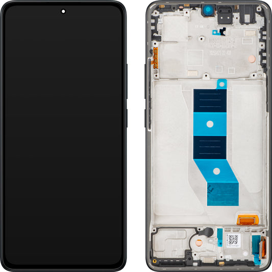 Οθόνη με Αφή Xiaomi Redmi Note 14 5G, με Πλαίσιο, Μαύρο (Midnight Black), Service Pack 56002000O1700