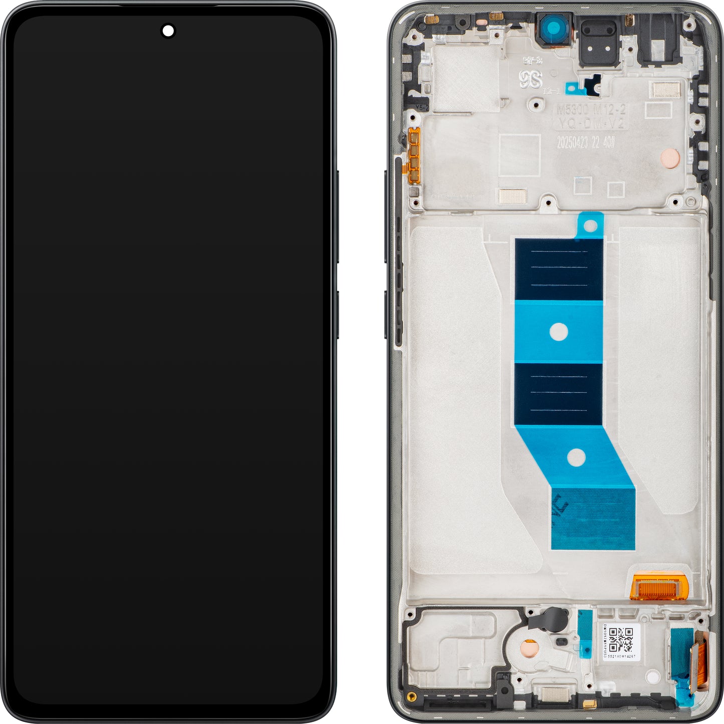 Οθόνη με Αφή Xiaomi Poco M7 Pro 5G, με Πλαίσιο, Μαύρο (Classic Black), Service Pack 5600140O17P00