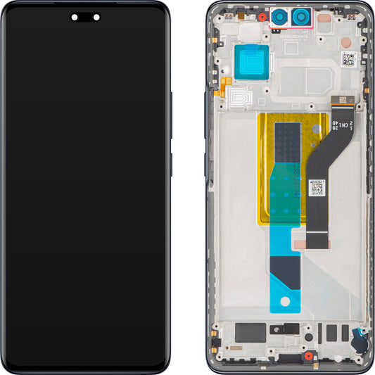 Οθόνη με οθόνη αφής Xiaomi 13 Lite, με πλαίσιο, μαύρο, Service Pack 5600030L9S00