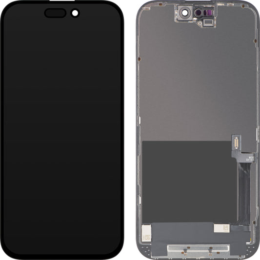 Οθόνη με Αφής ZY για Apple iPhone 16, με Πλαίσιο, Έκδοση LCD In-Cell IC Movable, Μαύρο