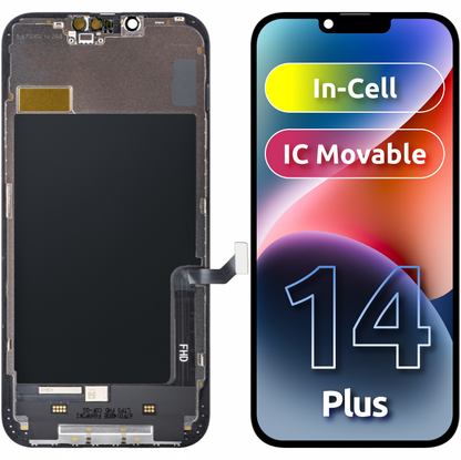 ZY Οθόνη αφής για Apple iPhone 14 Plus, με πλαίσιο, LCD In-Cell IC Κινητή, Μαύρο 