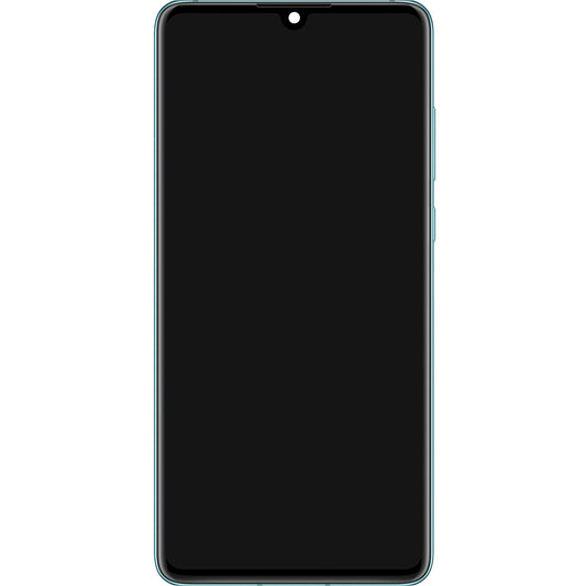 Οθόνη αφής Huawei P30, με πλαίσιο και μπαταρία, μπλε (κρύσταλλο αναπνοής), πακέτο σέρβις 02354HMF