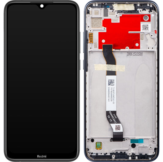 Οθόνη με Αφή Xiaomi Redmi Note 8T, με Πλαίσιο, Μαύρο, Service Pack 5600040C3X00