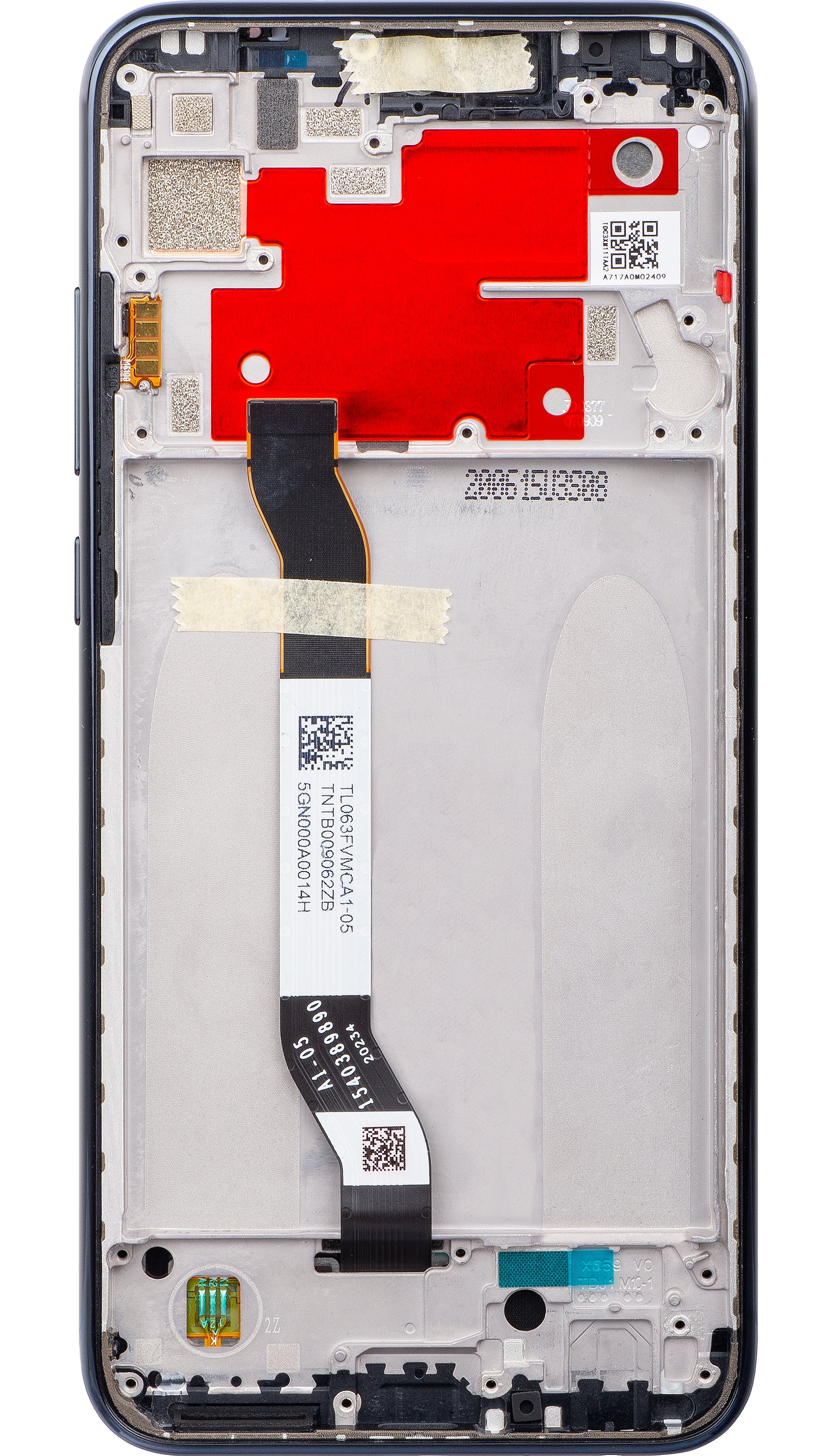 Οθόνη με Αφή Xiaomi Redmi Note 8T, με Πλαίσιο, Μαύρο, Service Pack 5600040C3X00