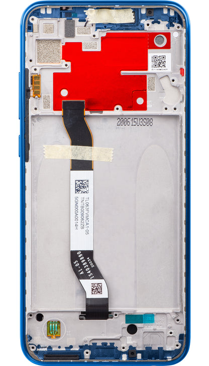 Display με Touchscreen Xiaomi Redmi Note 8T, με Πλαίσιο, Μπλε, Service Pack 5600030C3X00