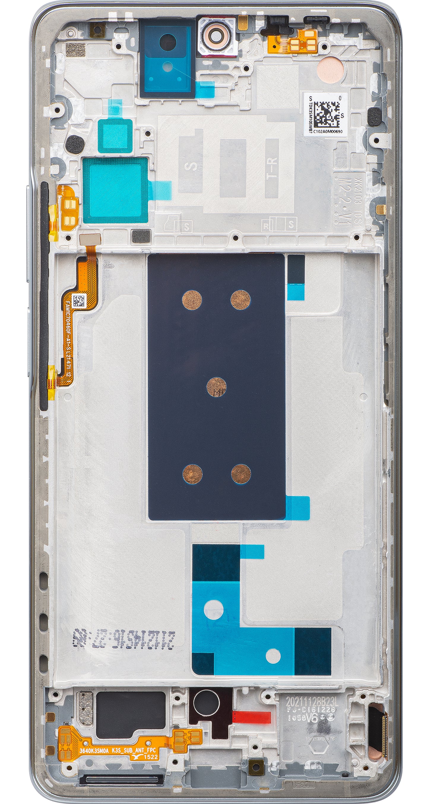 Xiaomi 11T Touchscreen Display, with Frame, Meteorite Gray, Service Pack 560004K11R00