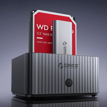 Σταθμός Σύνδεσης Orico IT28E-C για HDD / SSD SATA 2.5 ίντσες / 3.5 ίντσες - SSD SATA M.2 NVMe, Γκρι