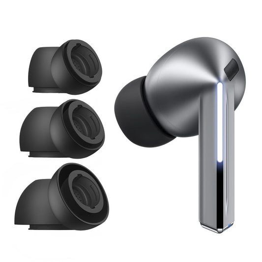 Προστατευτικά Βύσματα Tech-Protect για Samsung Galaxy Buds3 Pro, Μέγεθος S / M / L, Μαύρα