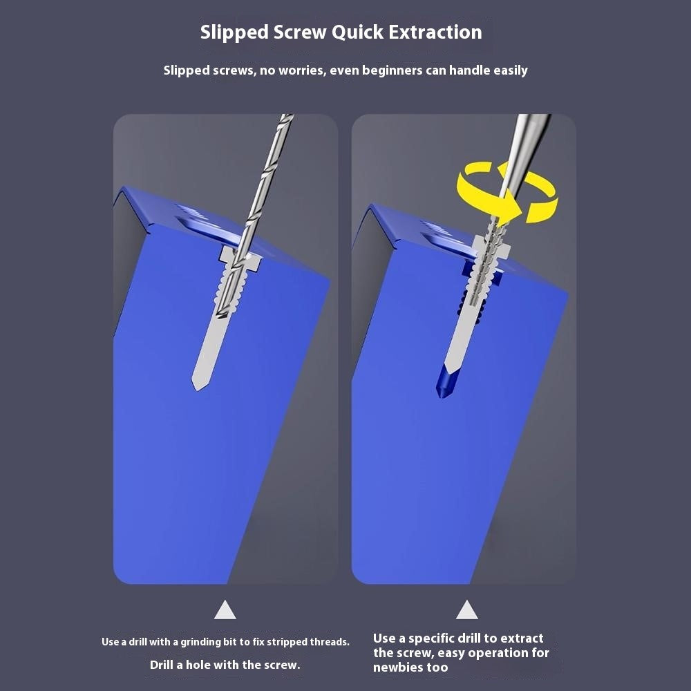 Extractor Bit OEM U8 για αφαίρεση σπασμένων βιδών, 2σε1
