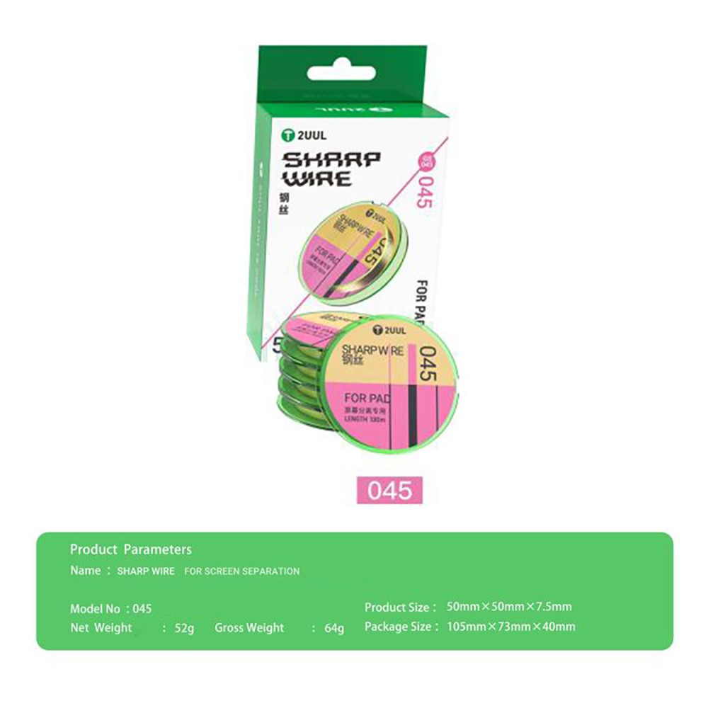 Molybdenum Wire 2UUL 045 GS for Tablet, 100m