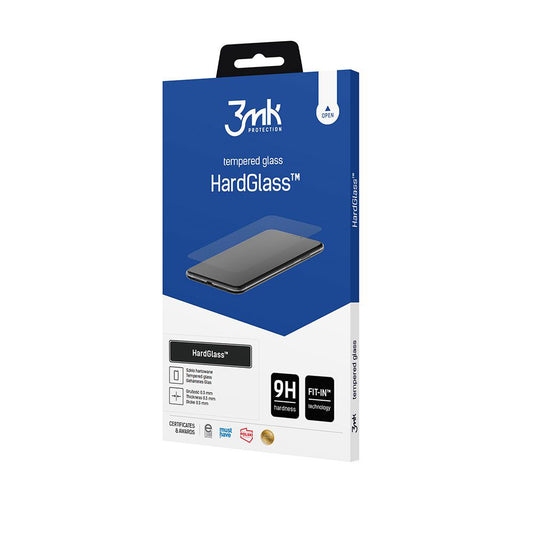 Προστατευτική μεμβράνη οθόνης 3MK HardGlass για Samsung Galaxy A37 5G, Ασφαλισμένο γυαλί, Πλήρης κόλλα