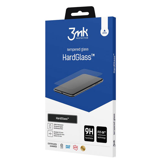 Προστατευτική μεμβράνη οθόνης 3MK HardGlass για Samsung Galaxy A57 5G, Ασφαλισμένο γυαλί, Πλήρης κόλλα