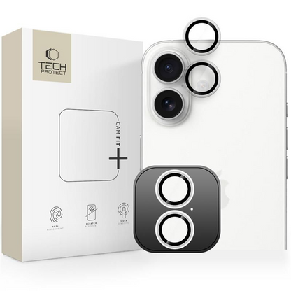 Προστατευτική Μεμβράνη Κάμερας Πίσω Tech-Protect CamRing Fit+ για Apple iPhone 17, Ενισχυμένο Γυαλί, Διαφανές