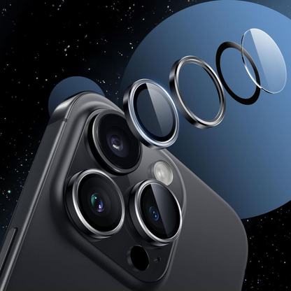 Προστατευτική Μεμβράνη Κάμερας Πίσω Tech-Protect CamRing Fit+ για Apple iPhone 17, Ενισχυμένο Γυαλί, Διαφανές