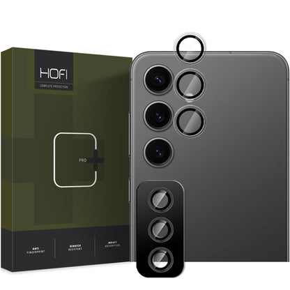 Προστατευτική μεμβράνη για πίσω κάμερα HOFI CamRing PRO+ για Samsung Galaxy S25+ S936, Ασφαλισμένο γυαλί, Μαύρο