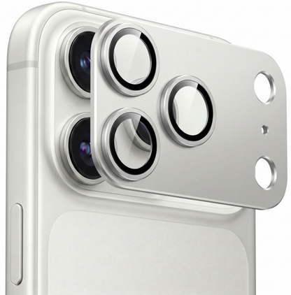 Προστατευτική μεμβράνη κάμερας πίσω Tech-Protect CamFull Fit+ για Apple iPhone 18 Pro, ασφαλισμένο γυαλί, ασημί