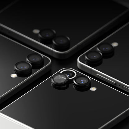 Προστατευτική Μεμβράνη Κάμερας Πίσω Ringke για Samsung Galaxy Z Flip7 F766, Ενισχυμένο Γυαλί, Σετ 2 τεμαχίων, Μαύρη