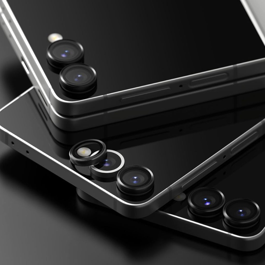 Προστατευτική Μεμβράνη Κάμερας Πίσω Ringke για Samsung Galaxy Z Flip7 F766, Ενισχυμένο Γυαλί, Σετ 2 τεμαχίων, Μαύρη