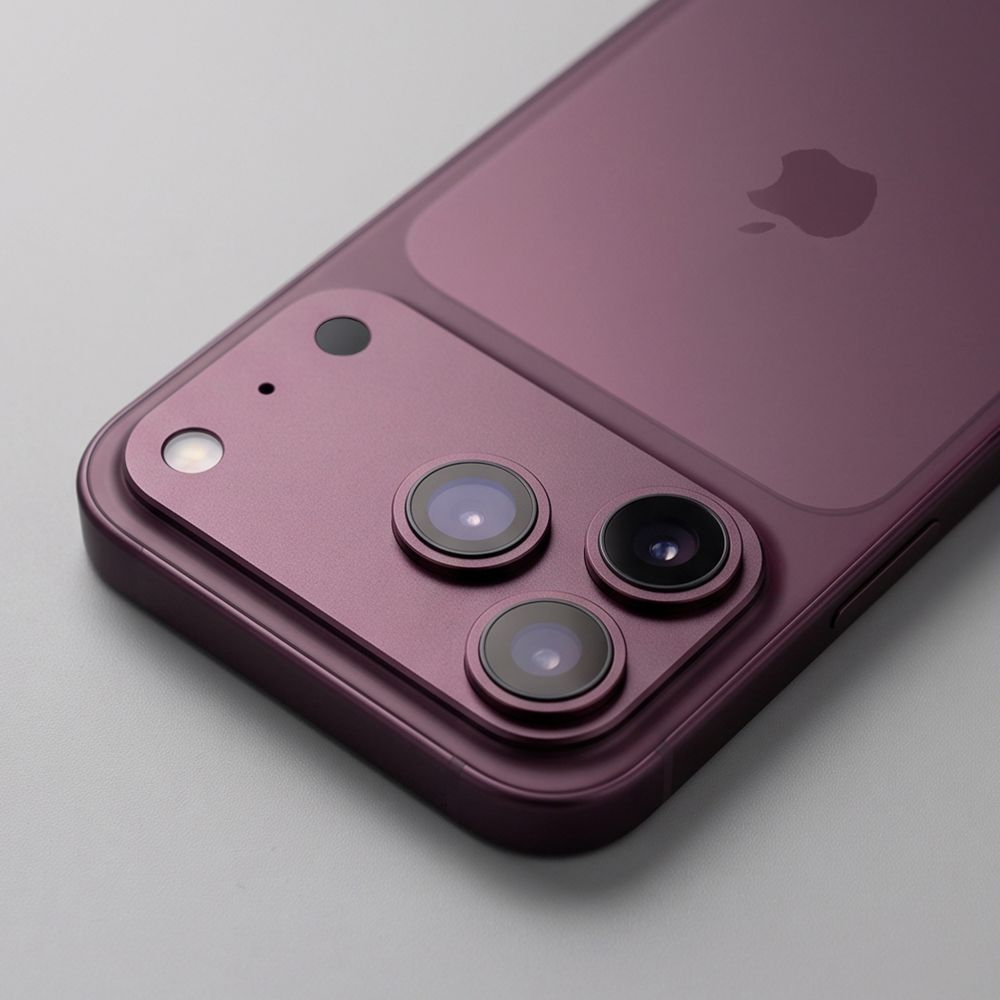Προστατευτική μεμβράνη κάμερας πίσω Tech-Protect CamFull Fit+ για Apple iPhone 18 Pro Max, ασφαλισμένο γυαλί, βυσσινί